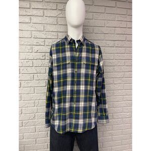 Vineyard Vines Performance Men Perigean Plaid Long Sleeve Button Down Slim Fit L